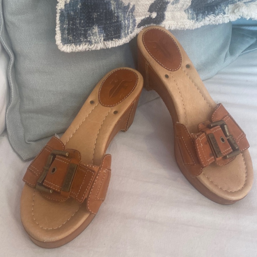 Frye Brand platform shoes, great condition, worn once